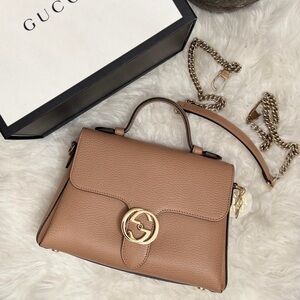 GUCCI TOP HANDLE NUDE BAG